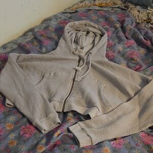 YoungLA Ribbed Knit Sweater in Gray